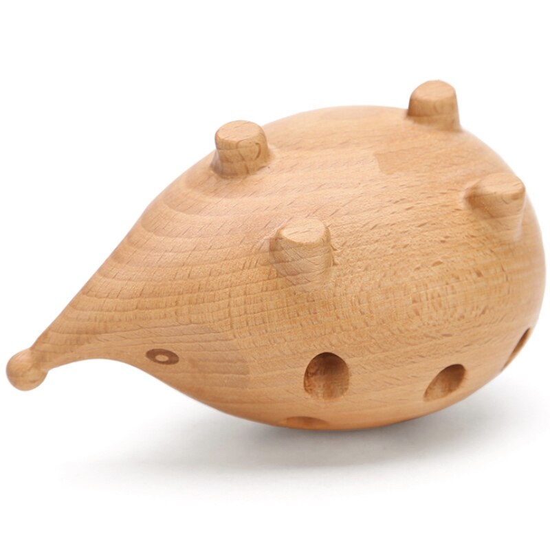 Holz Igel 24 See Stift Eingesetzt Stand Multi-Funktionale Schreibtisch Halfter freundlicher SchöNe Bleistift Halfter Mit 24 Farben stift