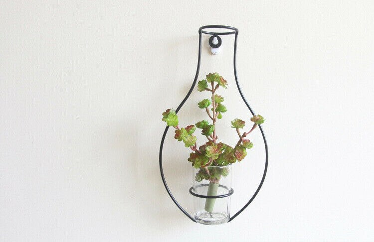 1pc Iron Wall Hanging Plant Pot Geometric Wall Decor Container Hanging Planter Vase Nordic Style Creaive Homeart Vase