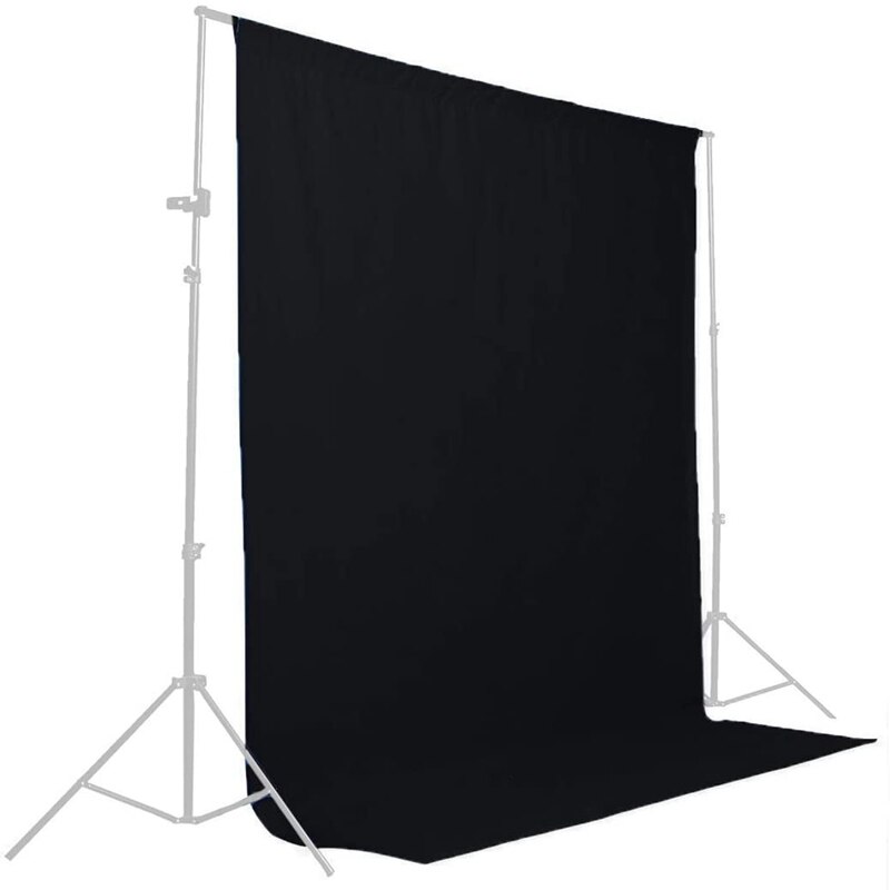 Zwarte Achtergrond Fotografie Foto Achtergronden 1X2 1.5X2 1X3 1.5X3m 6 Size Professionele Voor Foto Studio Photoshoot Televisie.