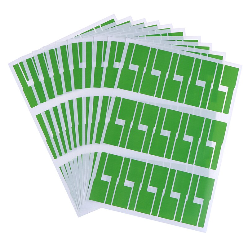Etiquetas de Cable autoadhesivas de colores útiles, etiquetas de identificación impermeables, pegatinas, herramienta de marcador, organizadores de cables de fibra, 300 Uds.: GN