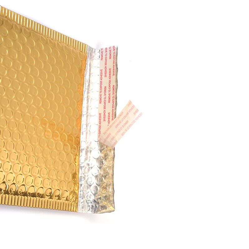 50Pcs Material Bubble Envelope Gold Plastic Bubble Mailers Thicken Packaging Bags Waterproof Courier Bag 7Size