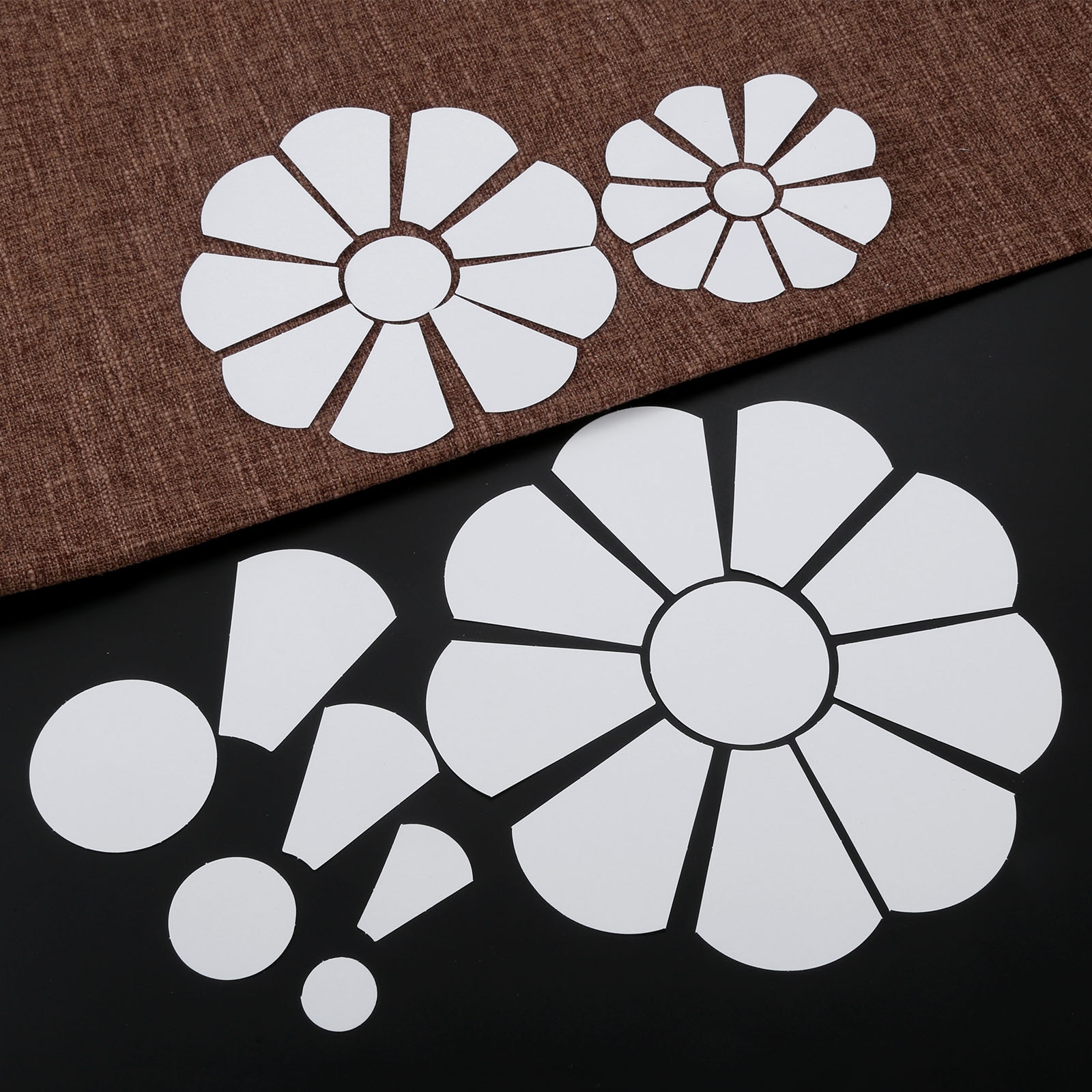 40Pcs Flower Paper Quilting Templates Patchwork Template Paper Plate Paper Mold For DIY Sewing Quilting DIY Patchwork Tools