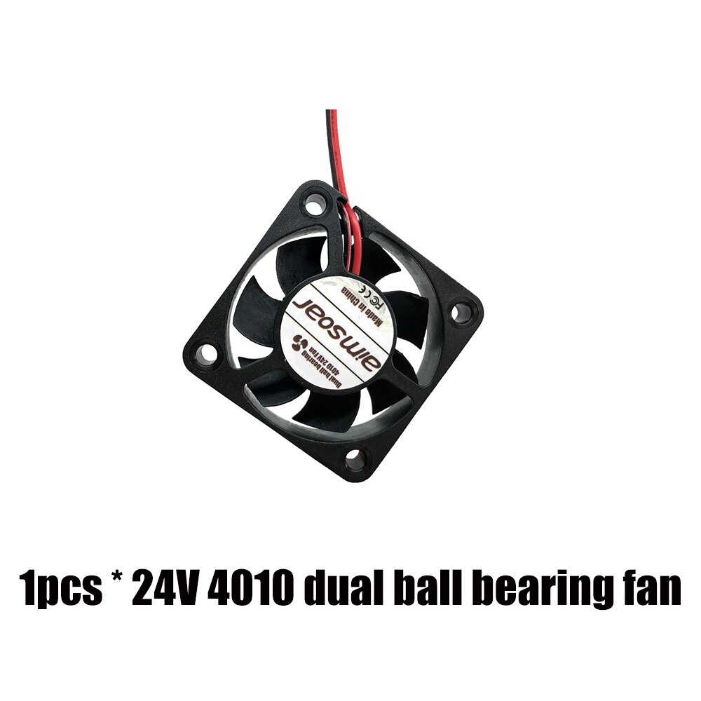 4010 fan 12v 24v ender 3 fan 40mm fan 2 pin oil fan dual ball bearing cooler cooling fan 3d printer parts 4010 40*40*10mm: 24Vdual ball bearing