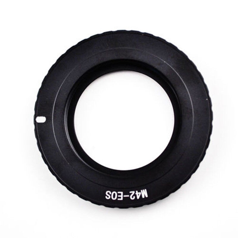 Lens Adapter Black For M42 Chips Lens to Canon EOS EF Mount Ring Adapter AF III Confirm