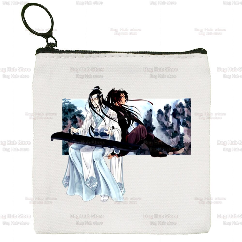 Mo Dao Zu Shi Einfache Geldbörse Student Leinwand Die Untamed Lan WangJi Wei Wu Xian Nette Schlüssel Tasche Mini kupplung Kleinen Geldbeutel: I