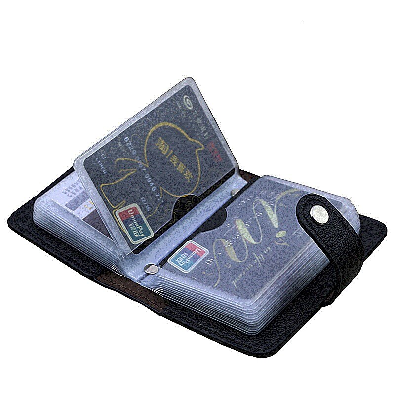 Automatic Wallet Aluminum Alloy Card Case Anti-Degaussing Anti-Theft RFID Aluminum Bank Credit Card: 24 Bits Card Holder
