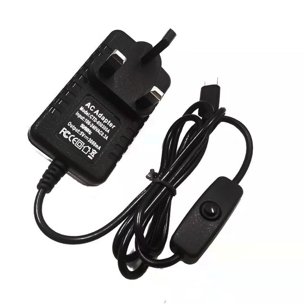 Raspberry Pi 4 Netzteil Typ-C 5V 3A Power Adapter Mit ON/OFF Schalter EU UNS AU UK Ladegerät für Raspberry Pi 4 Modell B