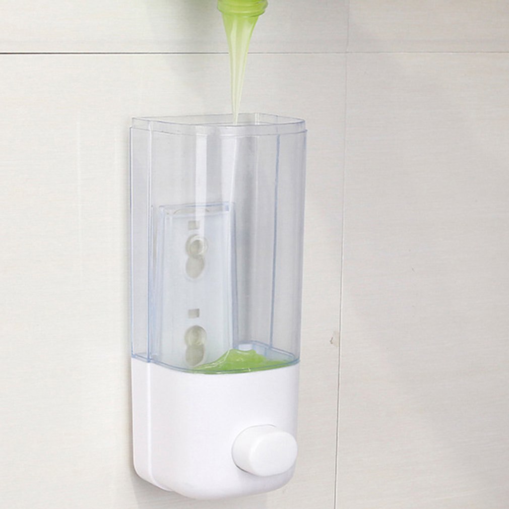 Suction cup wall-mounted 500ML single-head soap dispenser ABS Manual press type Hotel The mall Restaurant School Club