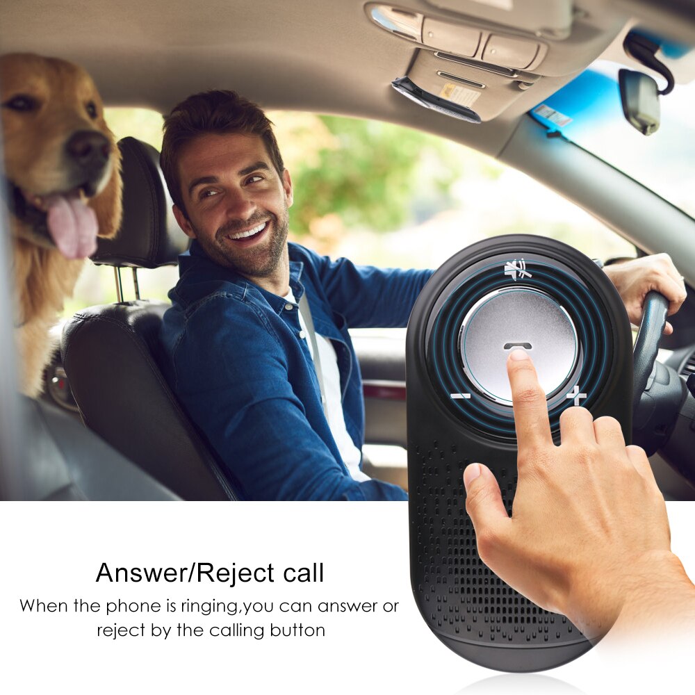 Handfree Bluetooth Car Kit MP3 Player Bluetooth 4.1 EDR Siri Car Bluetooth Handsfree Kit Support 7 Languages 2 Phone Auto On&amp;OFF