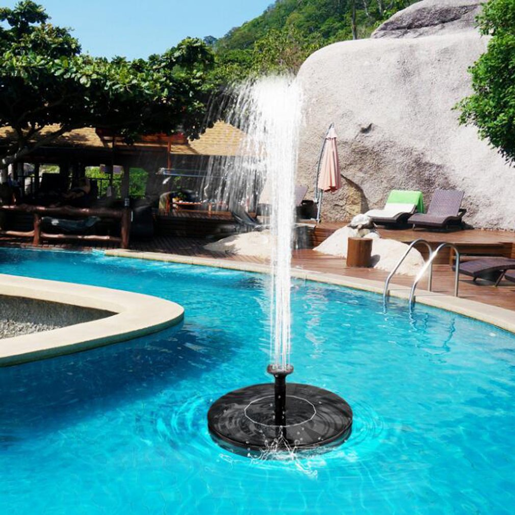 Mini soldrevet springvand haven pool dam solpanel flydende springvand haven dekoration vand springvand