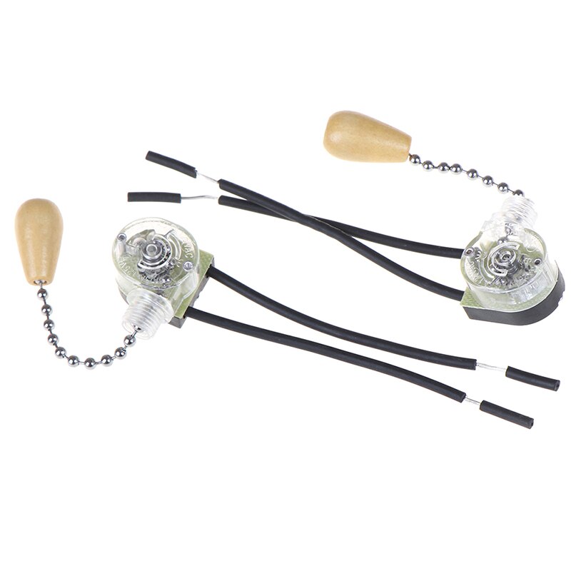 4pcs/Lot Wall Light Pull Switch Home Ceiling Fan Lamp Universal Pull Chain Cord Switch Set Replacement Tools 3A/250V