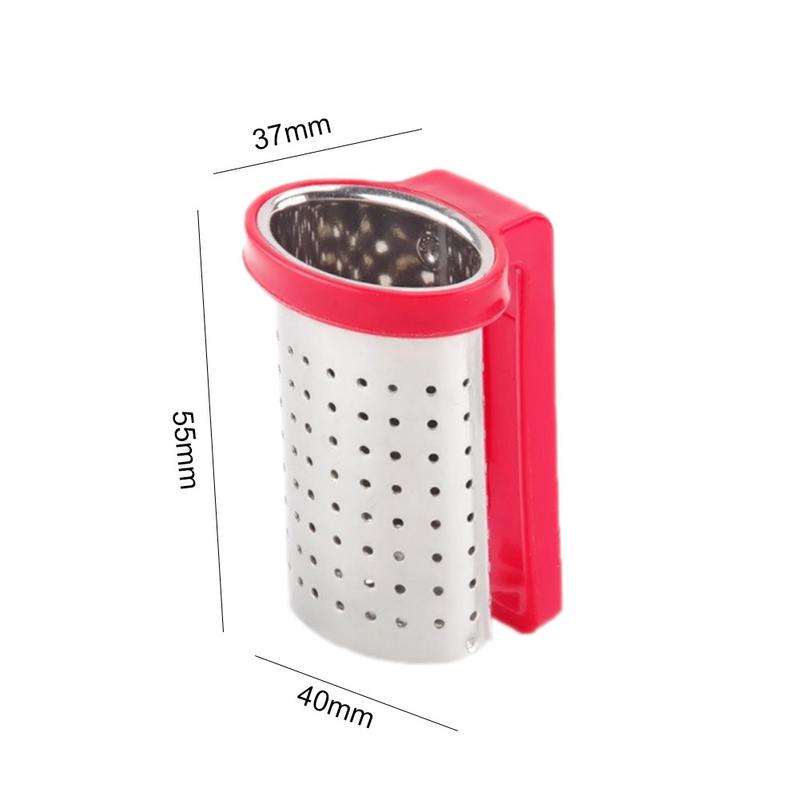 Colador de té de acero inoxidable reutilizable, de Color caramelo Infusor de té, filtro de especias, accesorios de cocina, herramienta de té
