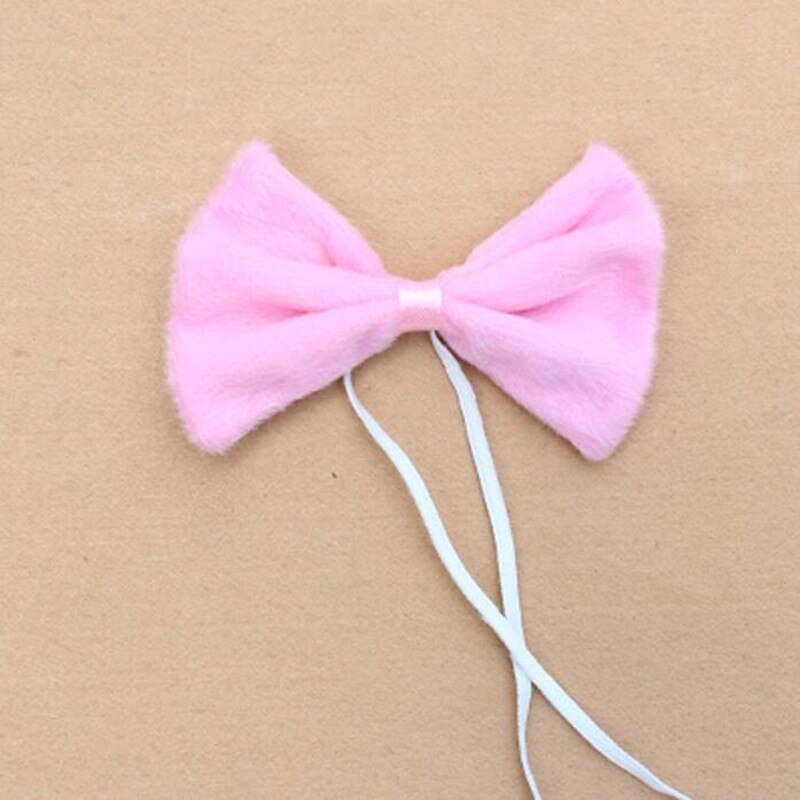 Kleurrijke Dier Strikje Handgemaakte Tijger Luipaard Giraffe Print Ties Kids Kinderen Prestaties Props Party Dress Up Decor: Pink