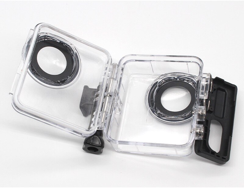 Insta 360 one  r 4k edition 5.7k dubbellins 360 edition 30m dykfodral vattentätt hölje för insta 360 förstärkt batteribas