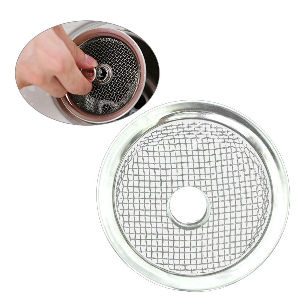 Rvs Spoelbak Zeef Riool Mesh Gaten Afvoer Filter Wastafel Vuilnis Filter Val Zeef
