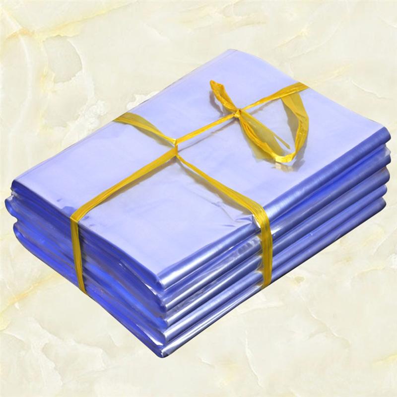 Cubierta antipolvo para zapatos, bolsas de película retráctil de PVC para embalaje de zapatos al aire libre, sellado térmico, 100 Uds.