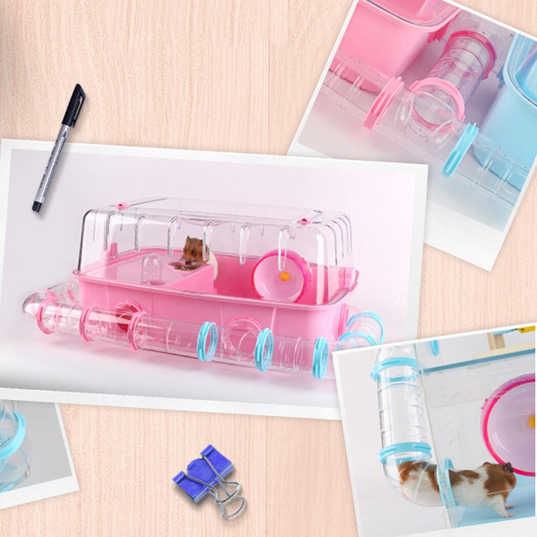 Hamster Tube Toy Training Playing Connected External Tunnel Toys For Small Animal Hamster Cage Product Supplies