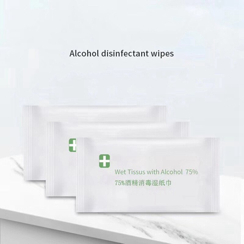 200 blatt 75% Alkohol Desinfektionstücher Einweg Desinfektion Baumwolle Tücher ,75% Weiche Alkohol Tücher für draussen drinnen Sanitiz