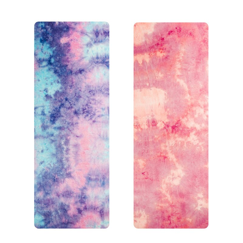 5mm camping-übungsmatte, massagematte, fitnessstudio-sportmatte, yogamatte, wildleder, batik, rutschfest, fitness, gewichtsverlust, pilates, schlankheitsmatte, aerobic-yogamatte