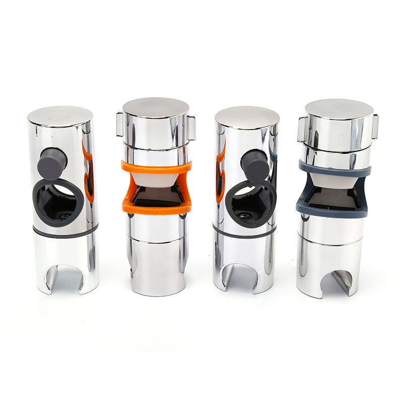 1Pc Bathroom Shower Rail Head Slider Holder Adjustable Bracket Made In Sturdy 24mm 25mm ABS Replacement Sturdy