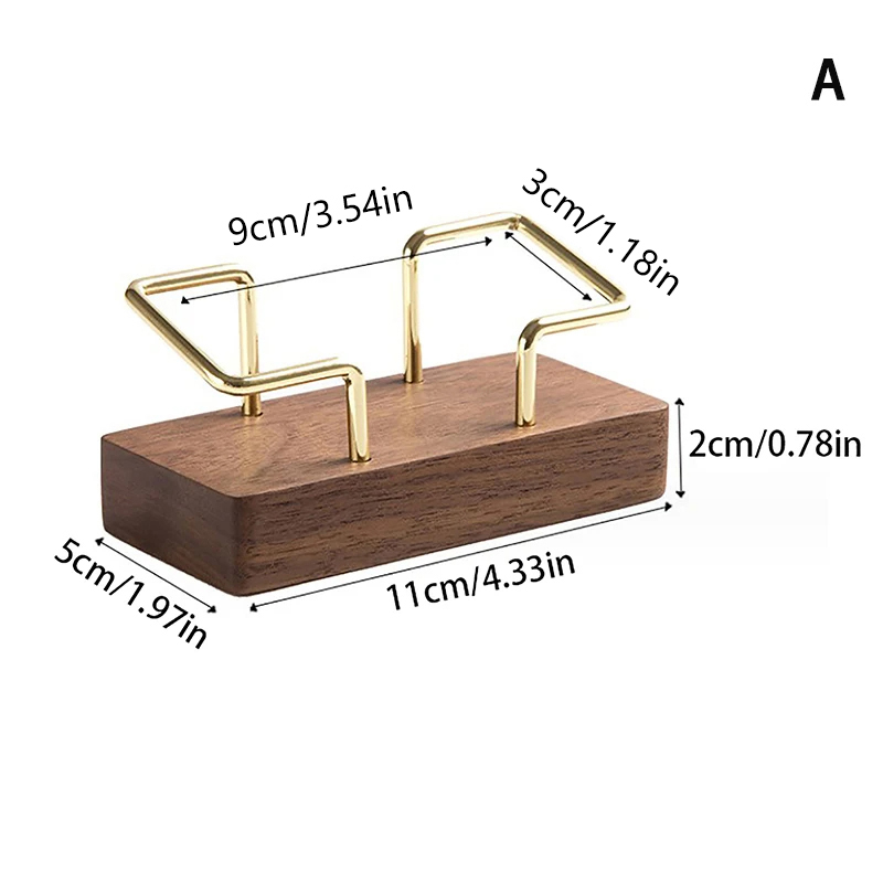 Estante de mesa para el hogar, tarjetero de madera, almacenamiento, tarjetero de visita, organizador, soporte de exhibición de escritorio de oficina, accesorios para mostrador de notas: Gris oscuro