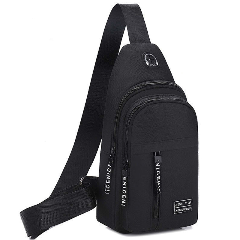 Men Shoulder Bags Chest Bag Multifuncional Crossbody Bags Travel Sling Bag: Brown