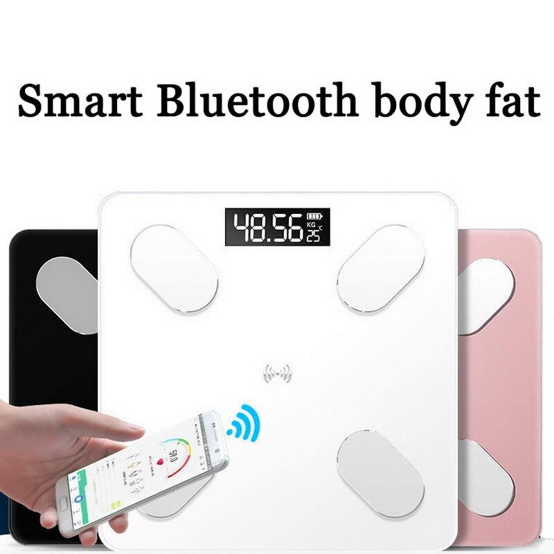 Bluetooth Schalen Floor Lichaamsgewicht Weegschaal Smart Backlit Display Schaal Lichaamsgewicht Lichaamsvet Water Spier Bmi