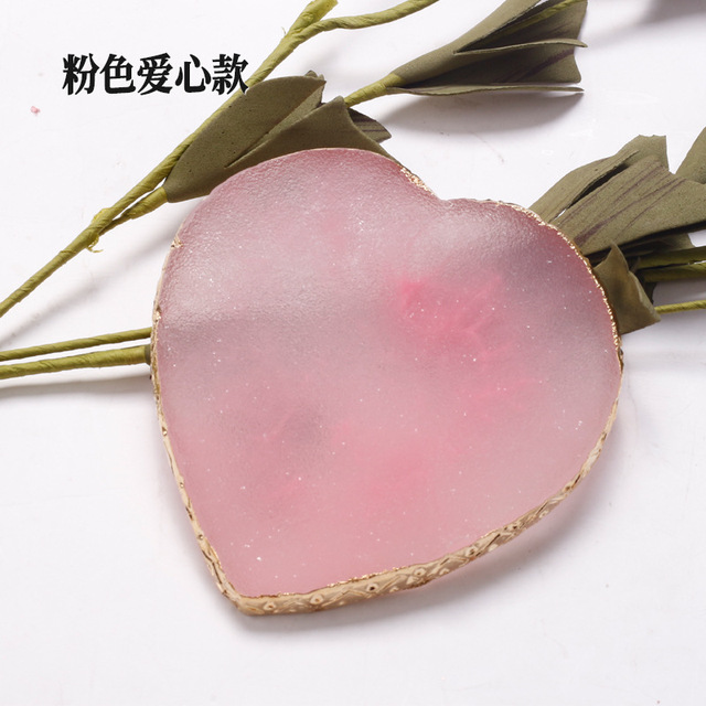 1pcs Paint Palette Resin Agate Stone Nail Art Color Gel Polish Pallet Nail Display Board Showing Shelf Manicure Tool: MULTI