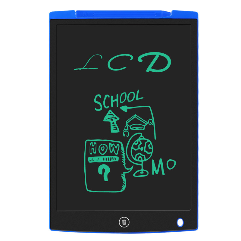 Sunany 12" LCD Writing Tablet Portable ultra-thin Handwriting Pads Writing Board Message Graphics Board for Children: Blue