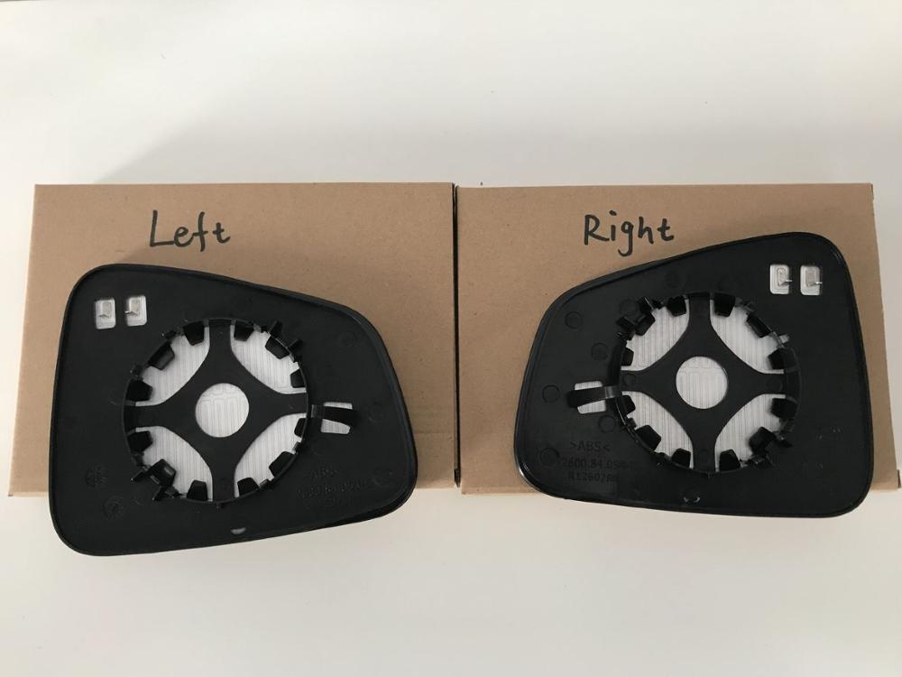 Door car wing mirror glass replacement for OPEL VAUXHALL MOKKA heated with back plate: Pair