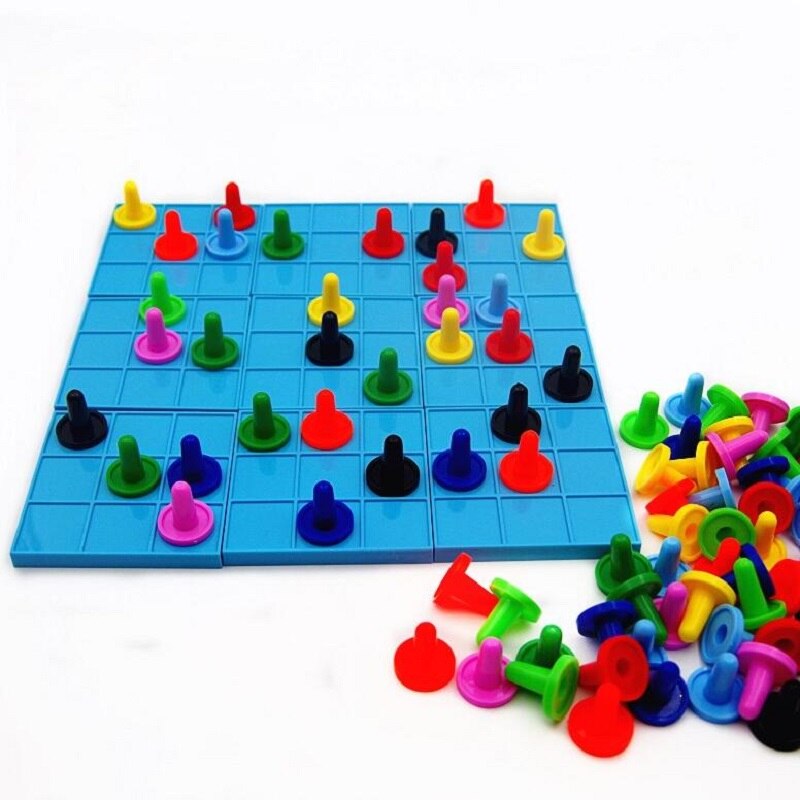 Farvet sudoku: logisk ræsonnement matematisk færdighedstræning 5-7-10 år gammelt legetøj til børn fra fly ac