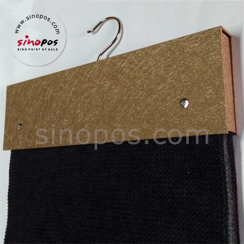 Swatch Stack Header Hanger, fabric samples binding card holder textile material collecting book stackbook display binder hook