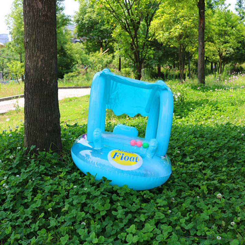 Baby Swimming Seat Chair Float Swimming Ring Awning Eco-Friendly PVC Sunshade Baby Seat Sunshade Anti-rollover Children