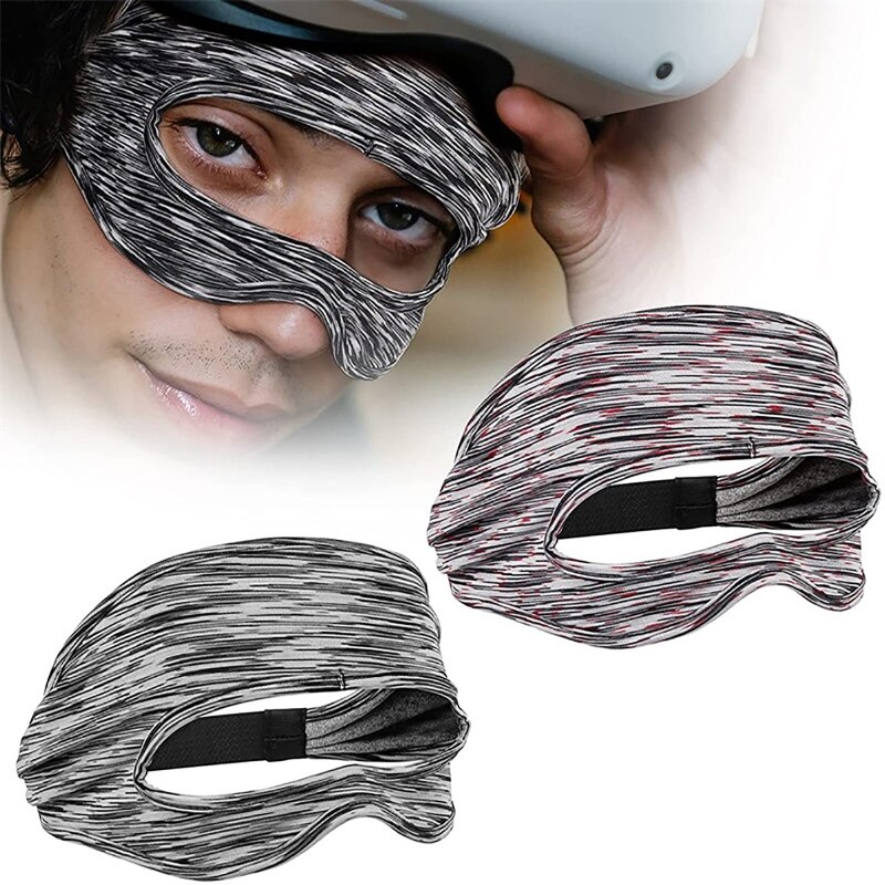 Adjustable Eye Mask Pad Compatible with Oculus Quest 2/Quest2 HTC Vive Headset Facemask Exquisite Appearance Sweat Band