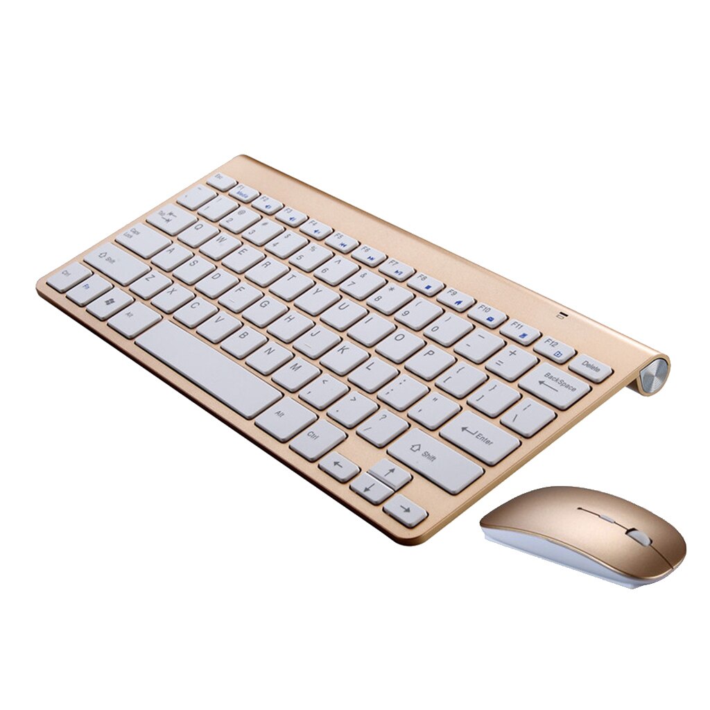 Ultra Slim Wireless Keyboard and Mouse Combo with USB Nano Receiver