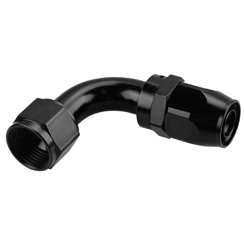 AN4/AN6/AN8/AN10/AN12 Swivel Hose End Fitting Adapter For Oil/Fuel/Gas Hose Line AN Degree Swivel Hose End Black may27: AN6-90Degree