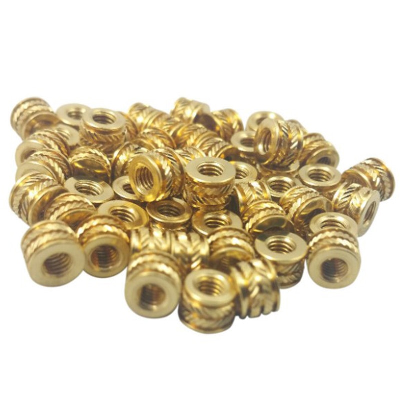 Threaded Heat,M3 m M3-0.5 Brass Threaded Metal Heat Set Screw Inserts for 3D Printing(50 Pcs): Default Title