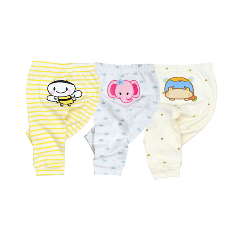 Baby Kleding Kinderen Broek 6-24 Maanden 3 Stks/partij Cartoon Print Katoen Unisex Roupas De Bebe baby Broek: 3003