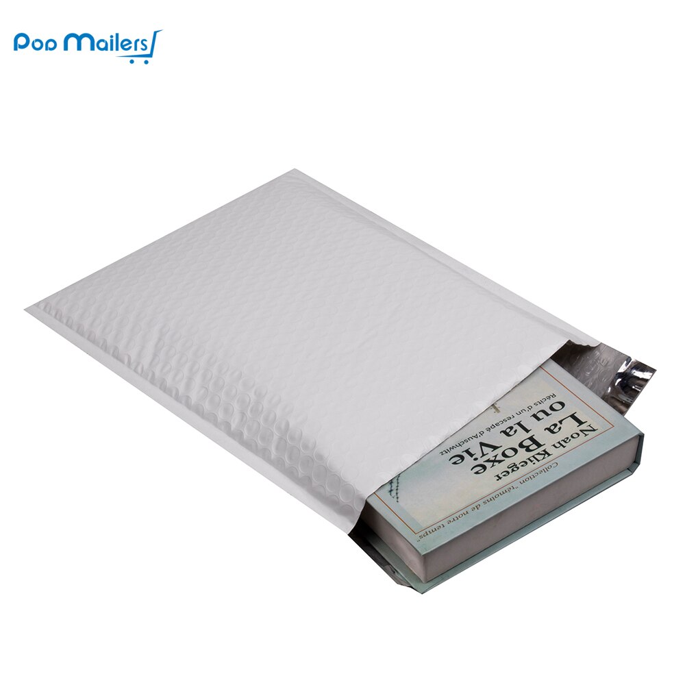 Forskellige størrelser pakning poly boble kuvert hvid, poly boble taske, premium poly boble mailer 10 stk.