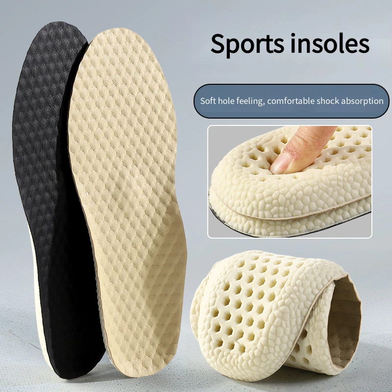 New 1 of leather shoe insoles for feet, shock absorption, leisure/sport, latex insole, non-slip pads, comfortable soft shoe sole