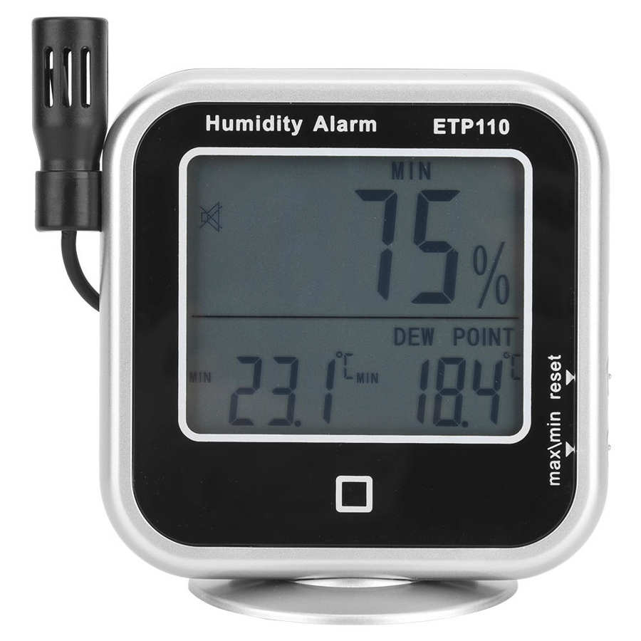 Etp 110 digitalt termohygrometer fugtighed dugpunktsmåler til hjemmet/laboratorium