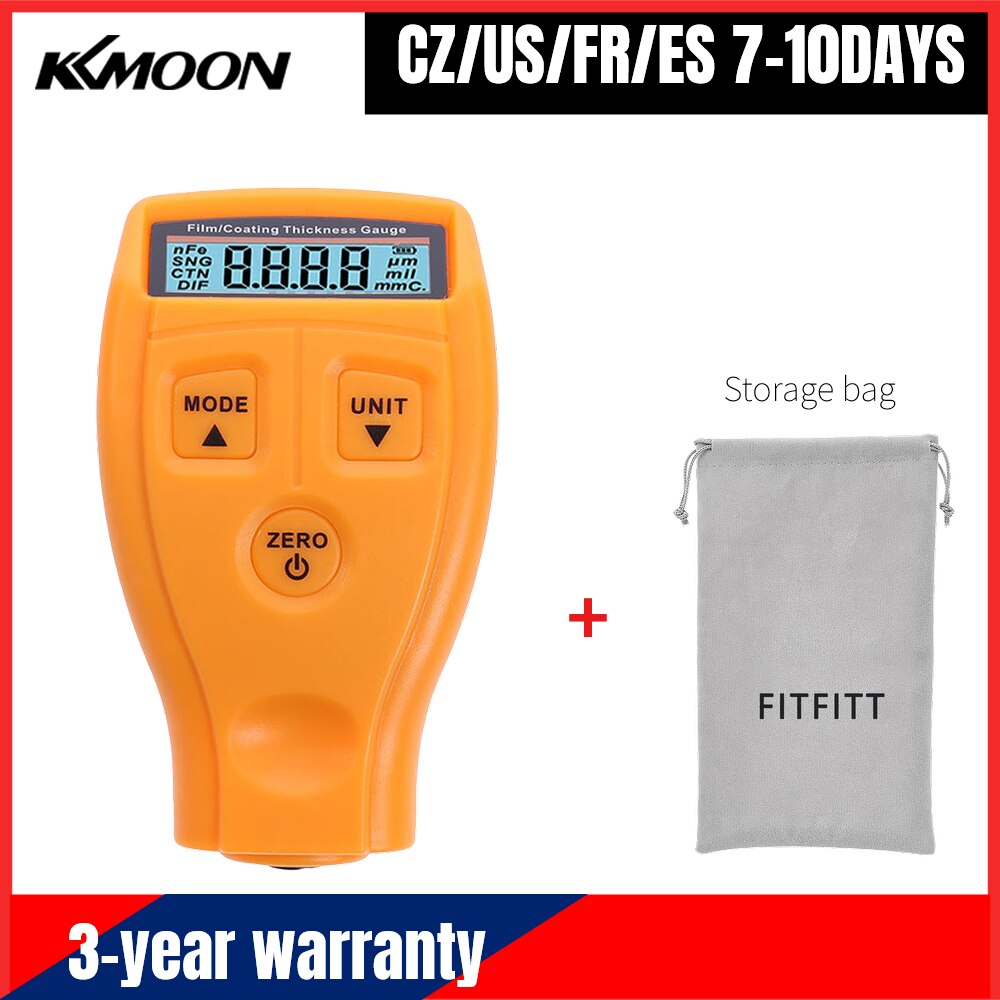 Paint Thickness Tester Car Coating Film Thickness Gauge 0~2000um Digital Coating Meter With LCD Display car Paint Films Tester: TYPE 1-C