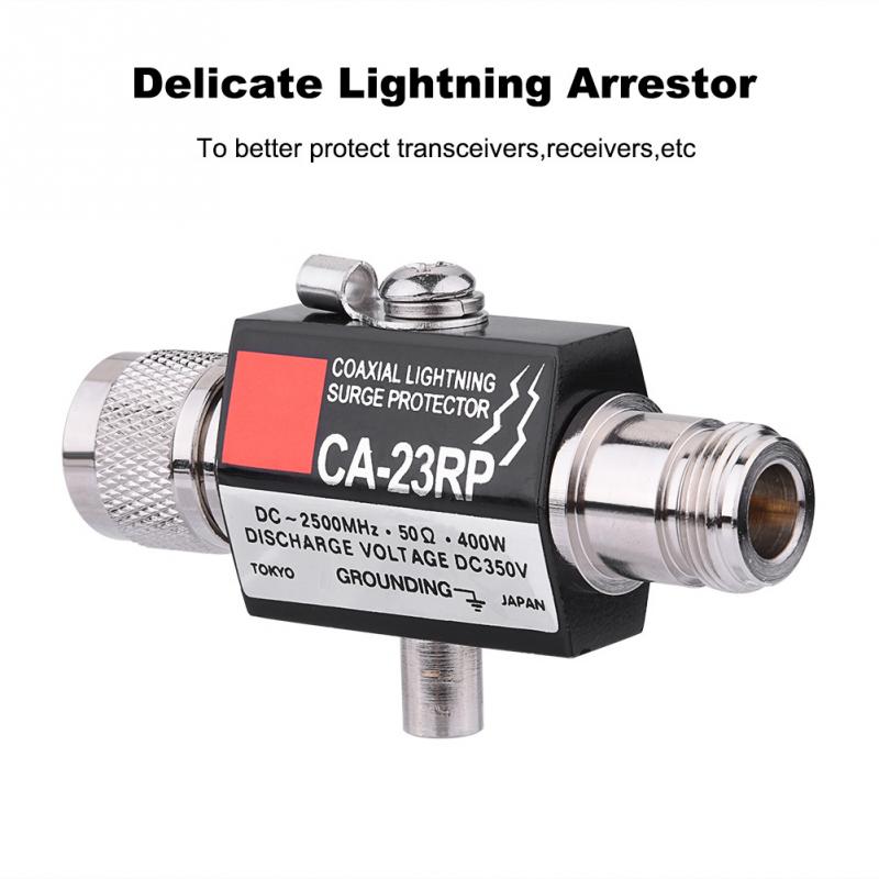 Lightning Arrestor N Male Plug To N Female Coaxial 0-2.5GHZ 400W CA-23RP 50ohm DC-2500MHz N Connector Protector Arrester