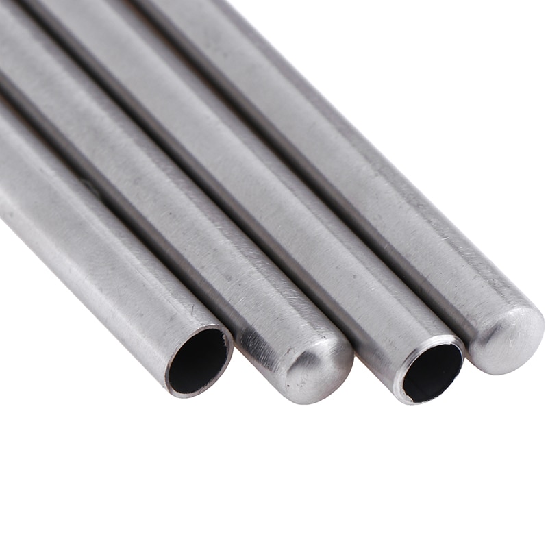 304 Stainless Steel Capillary Tube 8mm OD 7mm ID 50mm/80mm/100mm/200mm Length Silver For Hardware Accessories