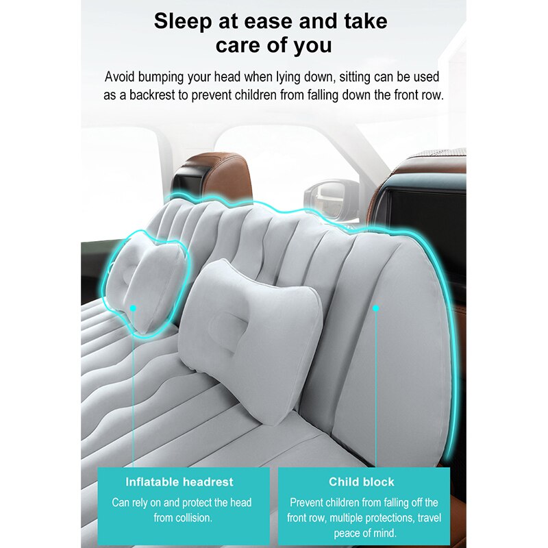 Lit/coffre gonflable de voiture, matelas pliant de voyage SUV/artefact de couchage de voiture arrière d&#39;airbag général/indépendant