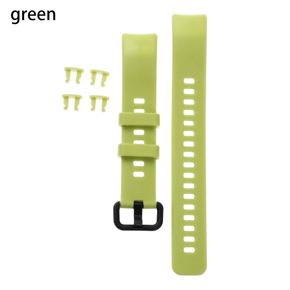 Nuova Vigilanza Del Silicone di Modo Banda di Sostituzione Della Cinghia Del Braccialetto di Sport Braccialetti Sport di Braccialetti Colorati Per L'onore Della Fascia 5 4: green