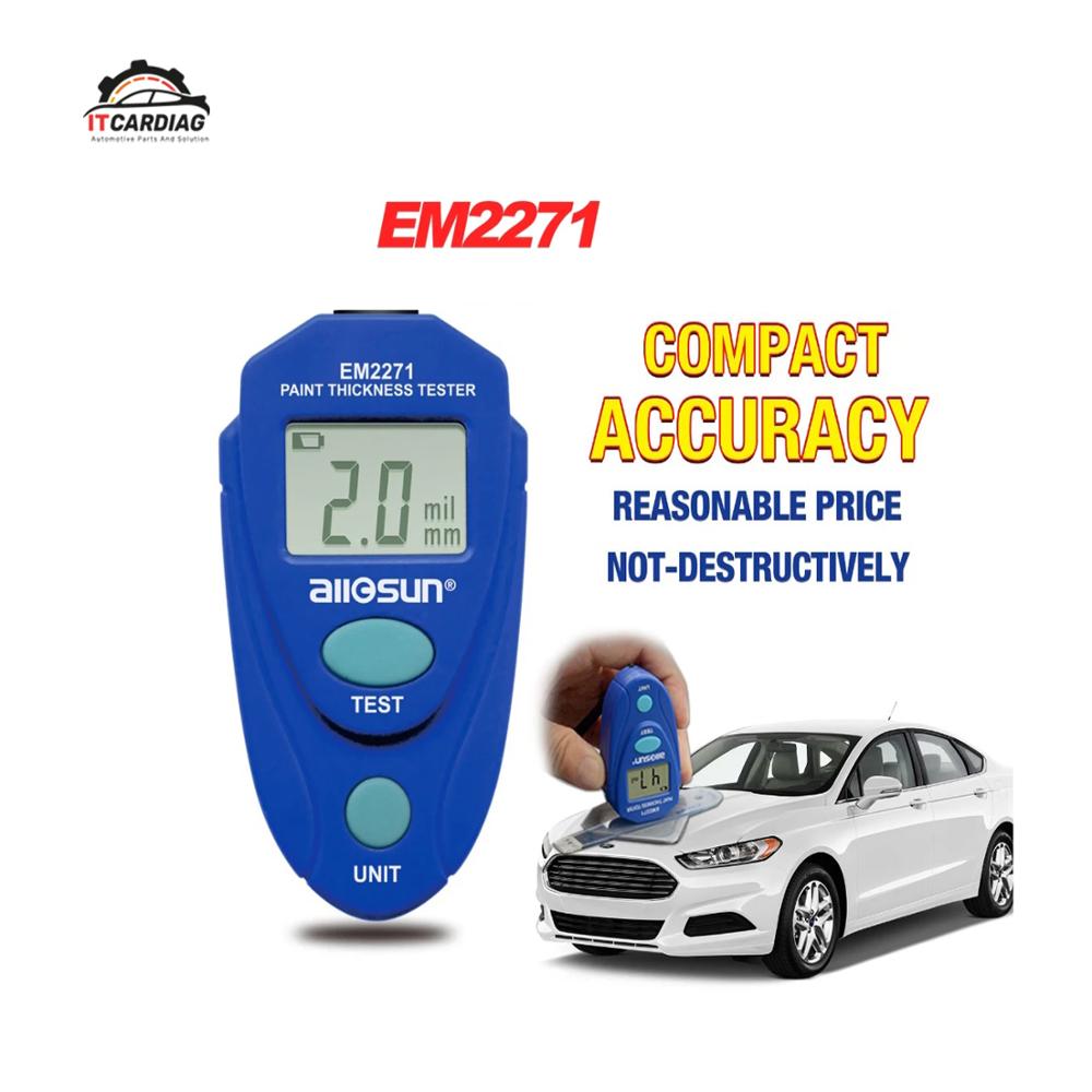 All sun all-sun  em2271 em2271a digital mini bil tykkelsesmåler bil lak tester tykkelse coating måler