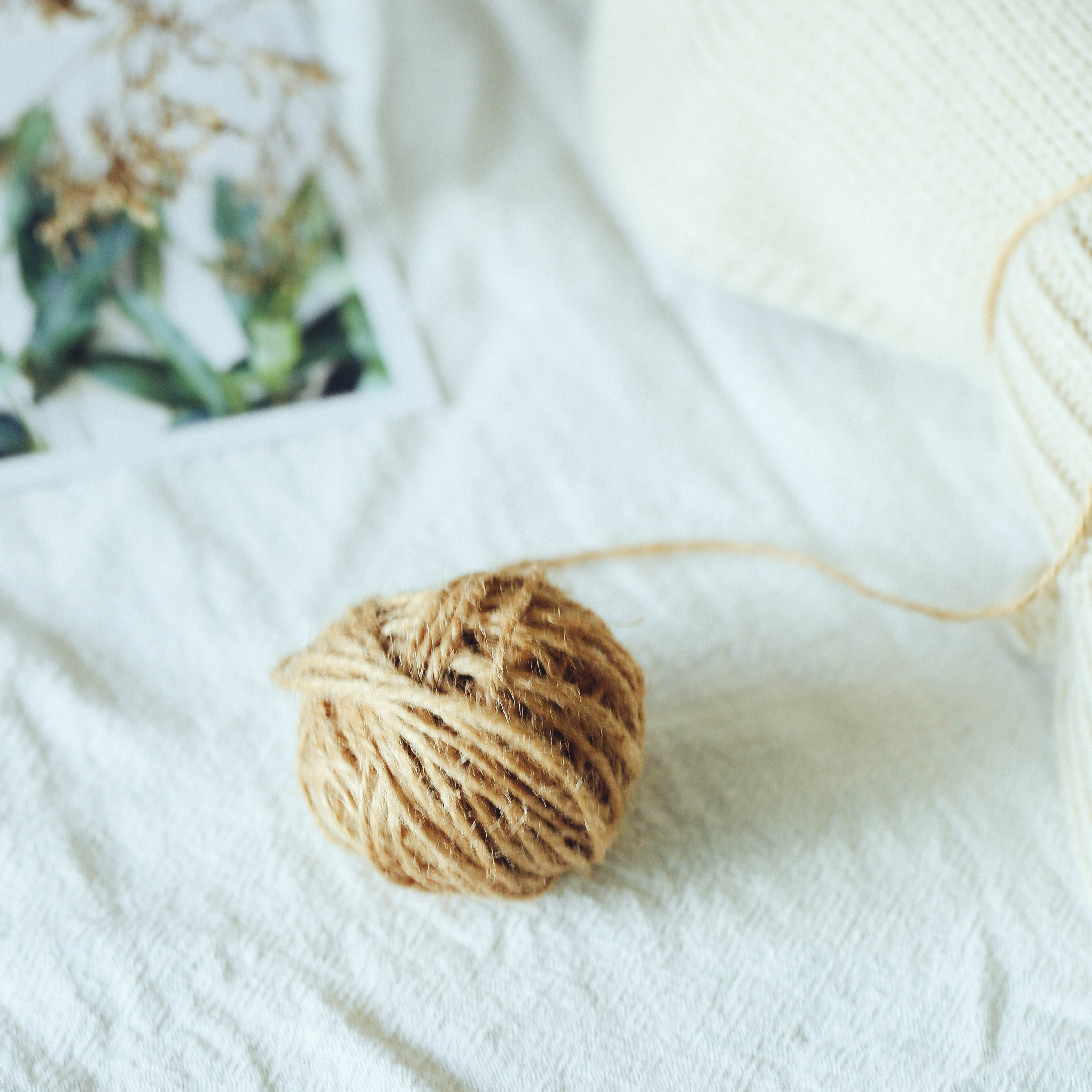 Corde de chanvre accessoires de photographie alimentaire nostalgique rétro