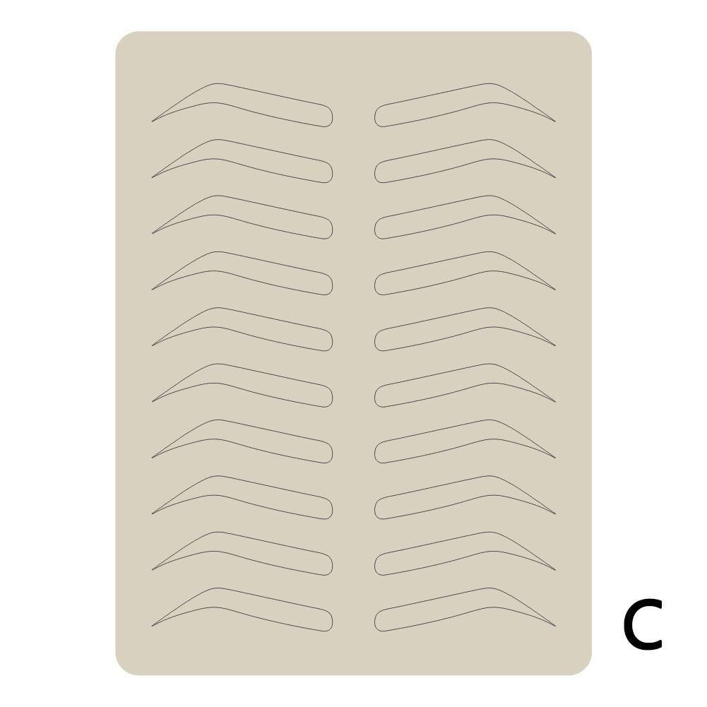 1 st microblading tillbehör ögonbryn träna latex hud permanent makeup ögonbryn tatuering inget bläck behövs punktlinje gummi material