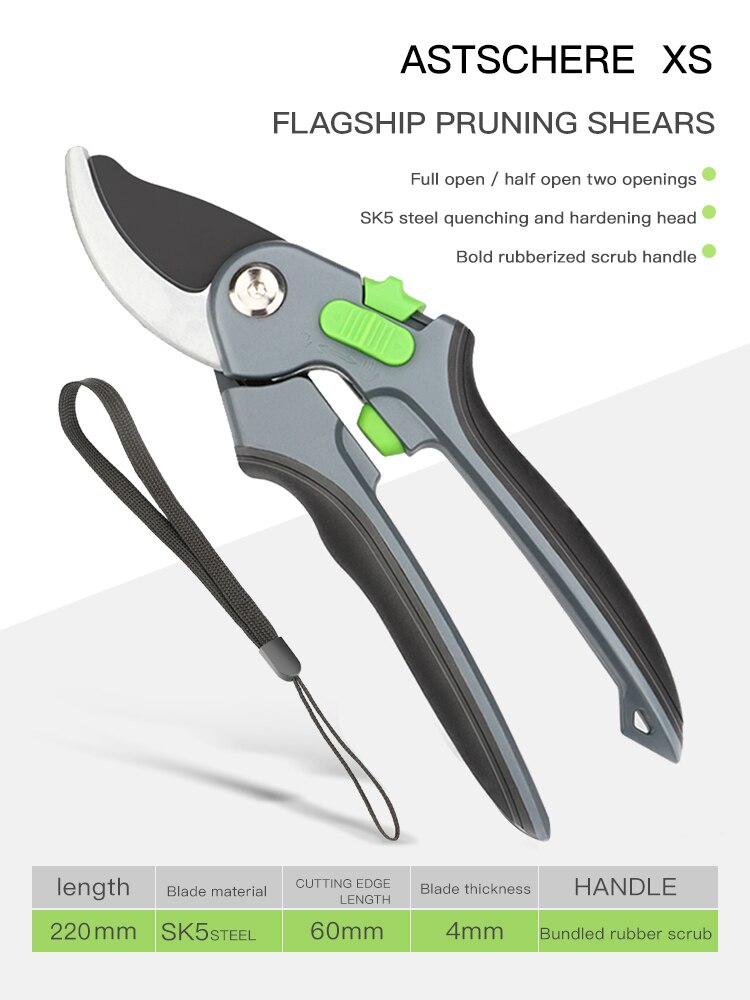 AIRAJ – sécateur de jardin, qui peut couper des Branches de 35mm de diamètre, des arbres fruitiers, des fleurs, des Branches de plantes: 1020